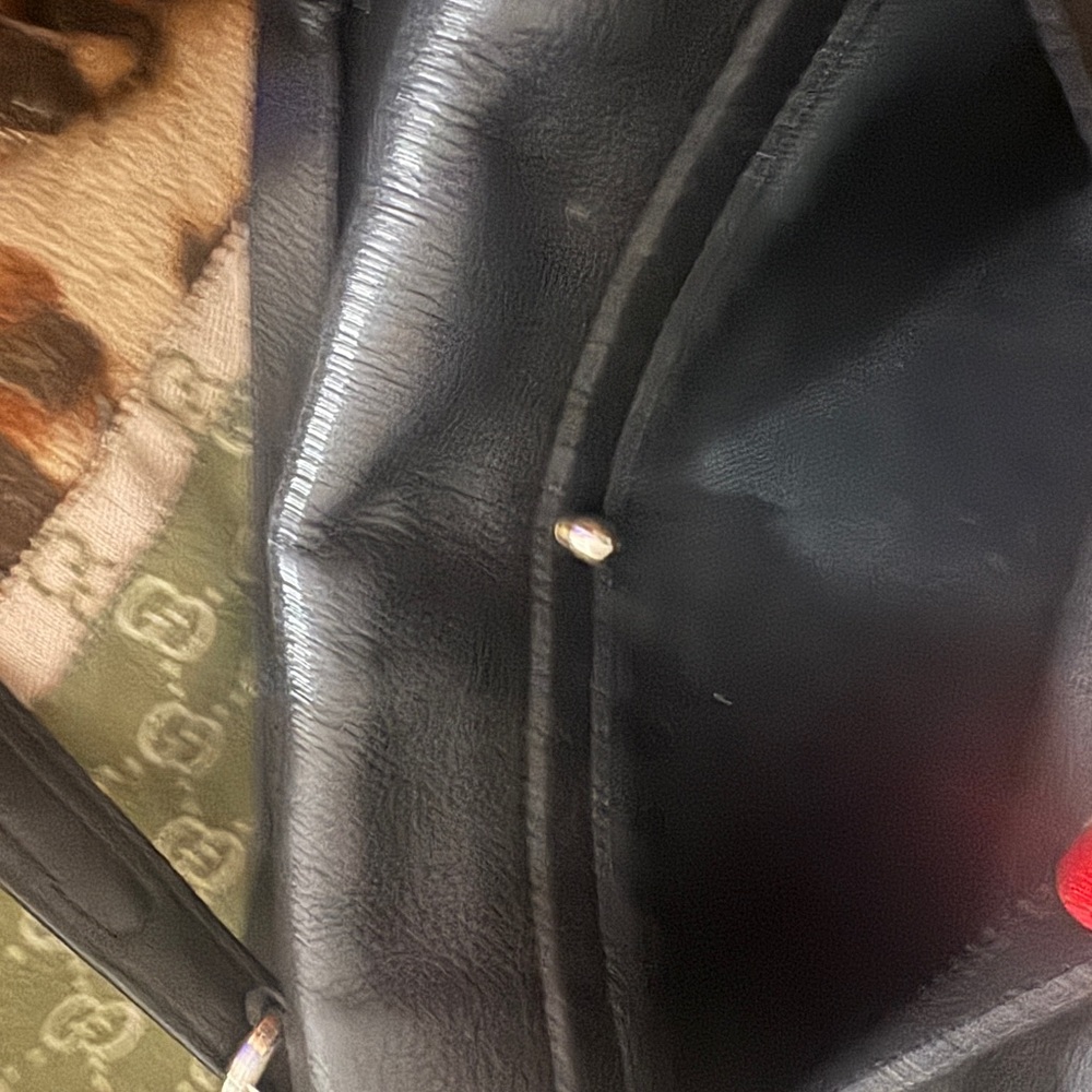 Yves Saint Laurent Black Leather Satchel with sliver  Hardware - Picture 5 of 7